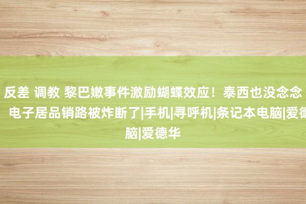 反差 调教 黎巴嫩事件激励蝴蝶效应！泰西也没念念到，电子居品销路被炸断了|手机|寻呼机|条记本电脑|爱德华