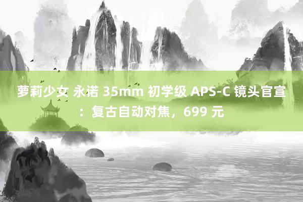萝莉少女 永诺 35mm 初学级 APS-C 镜头官宣：复古自动对焦，699 元