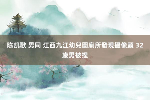 陈凯歌 男同 江西九江幼兒園廁所發現攝像頭 32歲男被捏