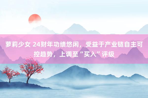 萝莉少女 24财年功绩悠闲，受益于产业链自主可控趋势，上调至“买入”评级